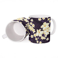 Hawaii Hibiscus Plumeria Purple Ceramic Mug Polynesian Pattern LT01 - Polynesian Pride