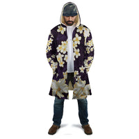 Hawaii Hibiscus Plumeria Purple Cloak Polynesian Pattern LT01 - Polynesian Pride