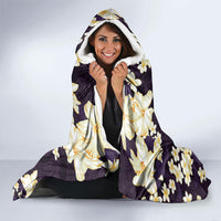 Hawaii Hibiscus Plumeria Purple Hooded Blanket Polynesian Pattern LT01 - Polynesian Pride