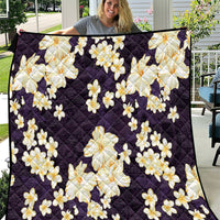 Hawaii Hibiscus Plumeria Purple Quilt Polynesian Pattern LT01 Purple - Polynesian Pride