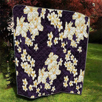 Hawaii Hibiscus Plumeria Purple Quilt Polynesian Pattern LT01 - Polynesian Pride
