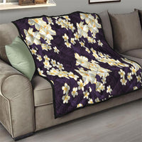 Hawaii Hibiscus Plumeria Purple Quilt Polynesian Pattern LT01 - Polynesian Pride