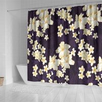 Hawaii Hibiscus Plumeria Purple Shower Curtain Polynesian Pattern LT01 - Polynesian Pride