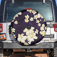 Hawaii Hibiscus Plumeria Purple Spare Tire Cover Polynesian Pattern LT01 Purple - Polynesian Pride