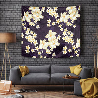 Hawaii Hibiscus Plumeria Purple Tapestry Polynesian Pattern LT01 Purple - Polynesian Pride