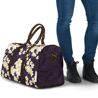 Hawaii Hibiscus Plumeria Purple Travel Bag Polynesian Pattern LT01 - Polynesian Pride