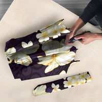 Hawaii Hibiscus Plumeria Purple Umbrella Polynesian Pattern LT01 - Polynesian Pride