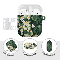 Hawaii Plumeria Tropical Leaves AirPods Case Monstera Calathea Palm Fronds