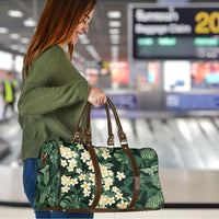 Hawaii Plumeria Tropical Leaves Travel Bag Monstera Calathea Palm Fronds