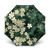 Hawaii Plumeria Tropical Leaves Umbrella Monstera Calathea Palm Fronds