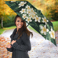 Hawaii Plumeria Tropical Leaves Umbrella Monstera Calathea Palm Fronds