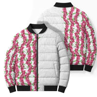 Hawaii Aalii Lei Bomber Puffer Jacket Aalii Ku Makani