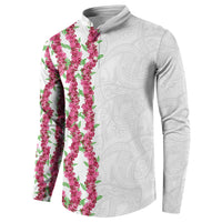 Hawaii Aalii Lei Button Sweatshirt Aalii Ku Makani