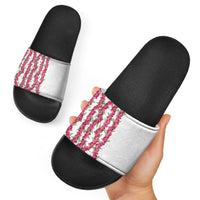 Hawaii Aalii Lei Slide Sandals Aalii Ku Makani