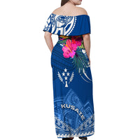 Kosrae Constitution Day Off Shoulder Maxi Dress Kusaie Special Style LT01 - Polynesian Pride