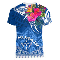 Kosrae Constitution Day Women V Neck T Shirt Kusaie Special Style LT01 - Polynesian Pride