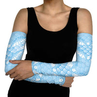 Baby Blue Mermaid Puakenikeni Maile Lei Arm Sleeves LT01 - Polynesian Pride