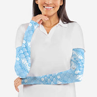 Baby Blue Mermaid Puakenikeni Maile Lei Arm Sleeves LT01 - Polynesian Pride