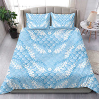 Baby Blue Mermaid Puakenikeni Maile Lei Bedding Set LT01 - Polynesian Pride
