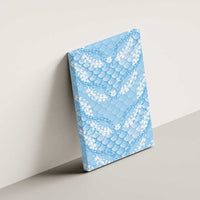 Baby Blue Mermaid Puakenikeni Maile Lei Canvas Wall Art LT01 - Polynesian Pride