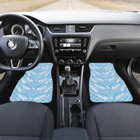Baby Blue Mermaid Puakenikeni Maile Lei Car Mats LT01 Set 2pcs - Front Blue - Polynesian Pride