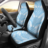Baby Blue Mermaid Puakenikeni Maile Lei Car Seat Cover LT01 - Polynesian Pride