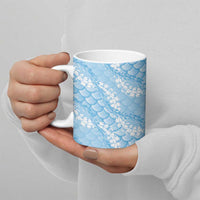 Baby Blue Mermaid Puakenikeni Maile Lei Ceramic Mug LT01 - Polynesian Pride