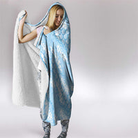 Baby Blue Mermaid Puakenikeni Maile Lei Hooded Blanket LT01 - Polynesian Pride