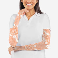 Apricot Mermaid Puakenikeni Maile Lei Arm Sleeves LT01 - Polynesian Pride