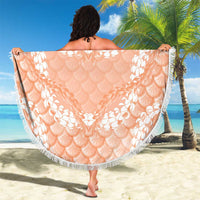 Apricot Mermaid Puakenikeni Maile Lei Beach Blanket LT01 - Polynesian Pride