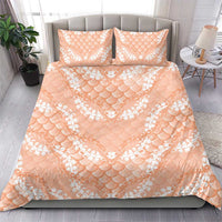 Apricot Mermaid Puakenikeni Maile Lei Bedding Set LT01 - Polynesian Pride