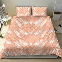 Apricot Mermaid Puakenikeni Maile Lei Bedding Set LT01 - Polynesian Pride
