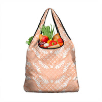 Apricot Mermaid Puakenikeni Maile Lei Grocery Bag LT01 1-pack One Size Apricot - Polynesian Pride