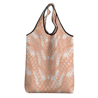 Apricot Mermaid Puakenikeni Maile Lei Grocery Bag LT01 - Polynesian Pride
