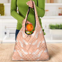 Apricot Mermaid Puakenikeni Maile Lei Grocery Bag LT01 - Polynesian Pride