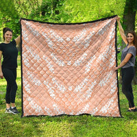 Apricot Mermaid Puakenikeni Maile Lei Quilt LT01 - Polynesian Pride