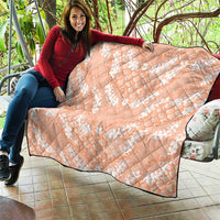 Apricot Mermaid Puakenikeni Maile Lei Quilt LT01 - Polynesian Pride