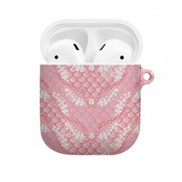 Soft Pink Mermaid Puakenikeni Maile Lei AirPods Case LT01 Pink - Polynesian Pride