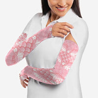 Soft Pink Mermaid Puakenikeni Maile Lei Arm Sleeves LT01 - Polynesian Pride