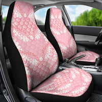 Soft Pink Mermaid Puakenikeni Maile Lei Car Seat Cover LT01 - Polynesian Pride