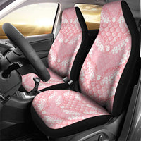 Soft Pink Mermaid Puakenikeni Maile Lei Car Seat Cover LT01 - Polynesian Pride