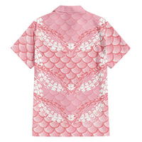 Soft Pink Mermaid Puakenikeni Maile Lei Hawaiian Shirt LT01 - Polynesian Pride