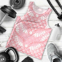 Soft Pink Mermaid Puakenikeni Maile Lei Men Tank Top LT01 - Polynesian Pride