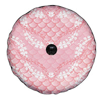 Soft Pink Mermaid Puakenikeni Maile Lei Spare Tire Cover LT01 - Polynesian Pride