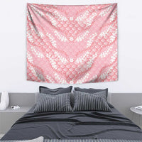 Soft Pink Mermaid Puakenikeni Maile Lei Tapestry LT01 - Polynesian Pride