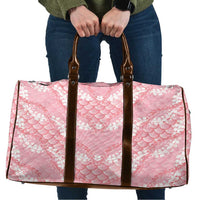Soft Pink Mermaid Puakenikeni Maile Lei Travel Bag LT01 Pink - Polynesian Pride