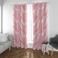 Soft Pink Mermaid Puakenikeni Maile Lei Window Curtain LT01 With Grommets Pink - Polynesian Pride