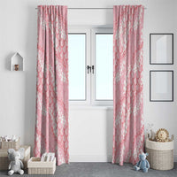 Soft Pink Mermaid Puakenikeni Maile Lei Window Curtain LT01 - Polynesian Pride