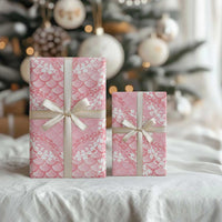 Soft Pink Mermaid Puakenikeni Maile Lei Wrapping Paper LT01 - Polynesian Pride
