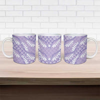 Lilac Mermaid Puakenikeni Maile Lei Ceramic Mug LT01 - Polynesian Pride